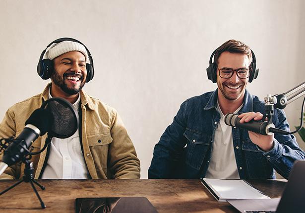 two radio broadcasters