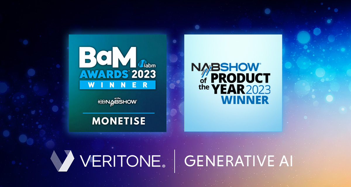 Veritone Generative AI Wins Major Awards at the NAB Show 2023 Including